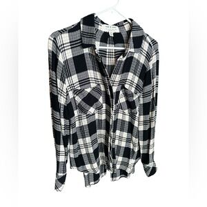 Cloth & Stone For Anthropologie Button Down Blouse Women’s Size Medium